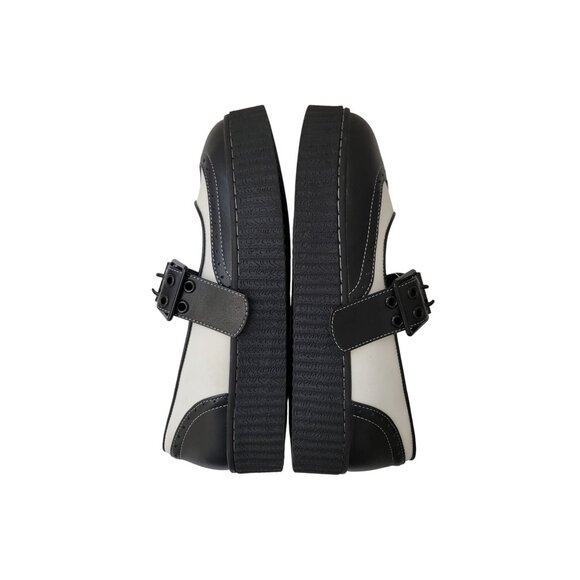 STRANGE CVLT Vegan Leather Black & White Mary Jane Platform Shoes Women's 9M - Picture 6 of 9